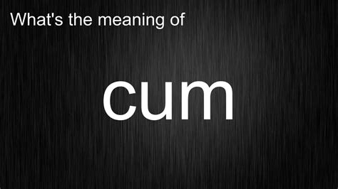 what is cum tribute|cum tribute: meaning